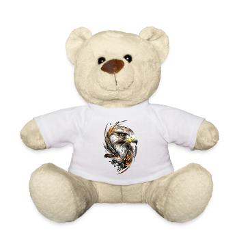 Falcon Kestrel Falcon Hunting Peregrine Falcon Cute Falcon - Teddy Bear - white - Front