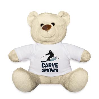 Tracez votre propre chemin Skieurs Ski - Nounours - blanc - Devant