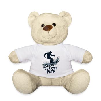 Tracez votre propre chemin Skieurs Ski - Nounours - blanc - Devant