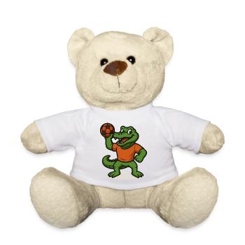 Handball Crocodile - Nounours - blanc - Devant