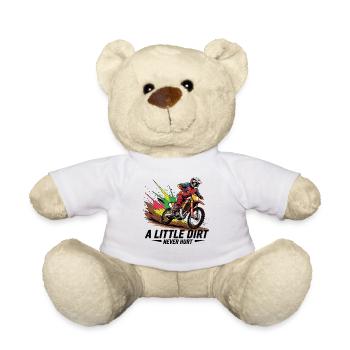 Un peu de saleté ne fait jamais de mal - Motocross Freedom - Nounours - blanc - Devant