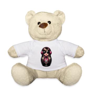 Russian Matroschka Musik Russland Russische - Teddy - Weiß - Vorne