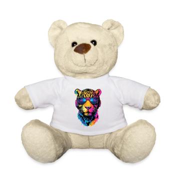Jaguar Raubkatze Panther Wilde Katze Süßer Jaguar - Teddy - Weiß - Vorne
