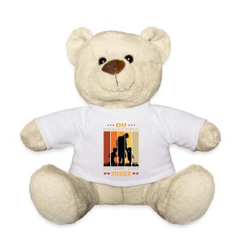 Bester Papa Der Welt Geschenke Weihnachten - Teddy - Weiß - Vorne