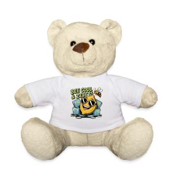 Le citron rencontre l’abeille – restez au frais ! - Nounours - blanc - Devant