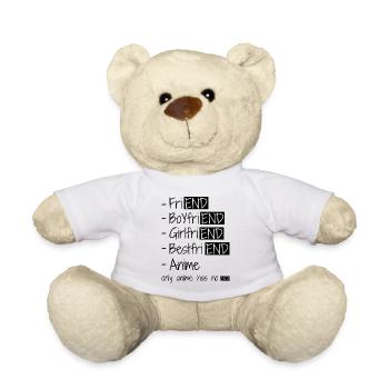 Anime Design Für Mädchen, Jungen, Frauen, Männer, Anime-Liebhaber - Teddy - Weiß - Vorne