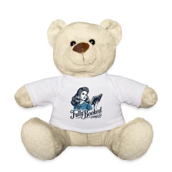 Retro Bookish Girl Book Lover Saying - Teddy Bear - white - Front