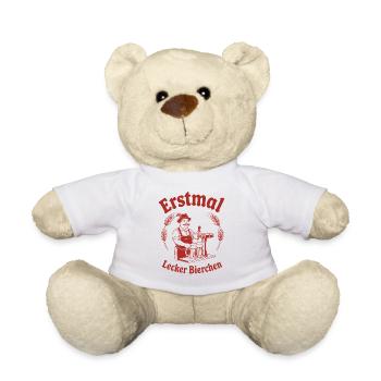 Erstmal lecker Bierchen - Teddy - Weiß - Vorne
