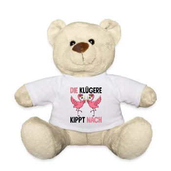 The smarter one tips over after Malle girls' night out - Teddy Bear - white - Front