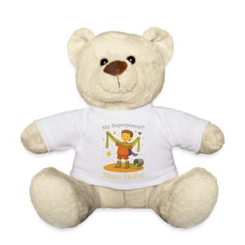 My Superpower Slime Skills Kindergarten Kids - Teddy Bear - white - Front