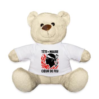 Tête de maure Coeur de feu - Nounours - blanc - Devant