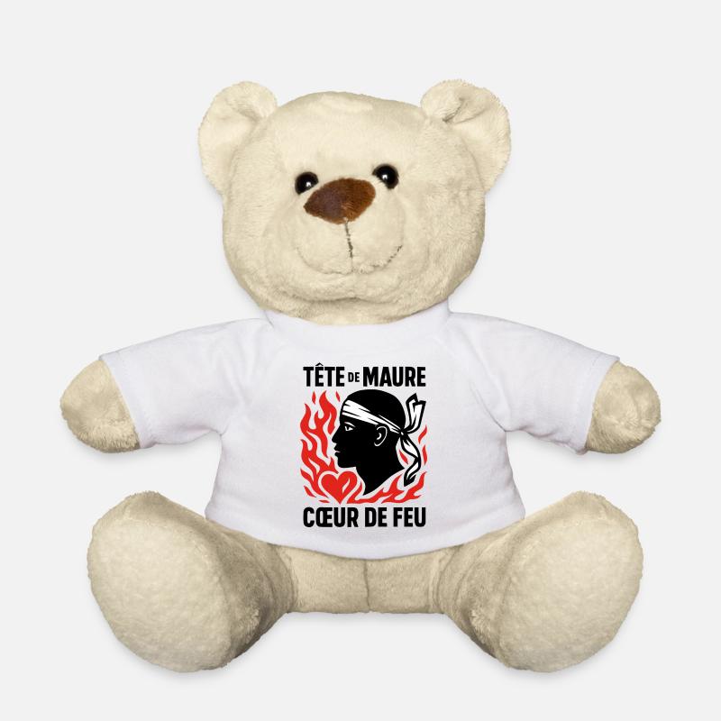 Tête de maure Coeur de feu - Nounours - blanc