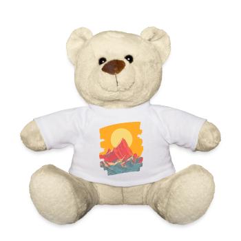 Mountains Climbing Climbers Hiking - Teddy Bear - white - Front