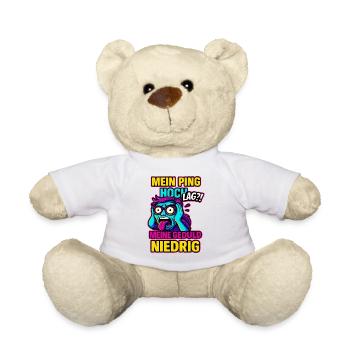 My ping high, my patience low - Teddy Bear - white - Front