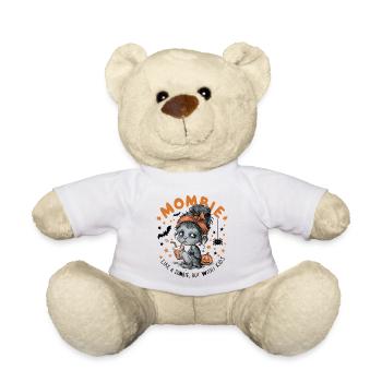 Mombie Halloween Mom Shirt - Teddy Bear - white - Front