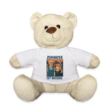 Peter Listless in Japan – Home is better - Teddy Bear - white - Front
