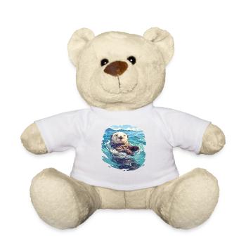 Sea otter - Teddy Bear - white - Front