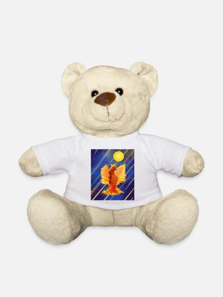 Oiseau de feu lumineux cosmique : Cyber-Semurg - Nounours - blanc