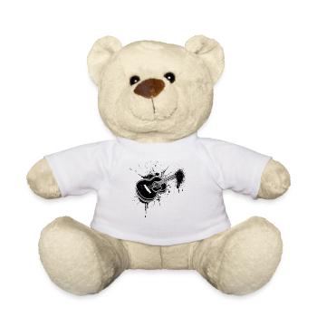 Guitar - Teddy Bear - white - Front