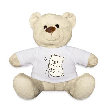 Cuddly polar bear baby - Teddy Bear - white - Front