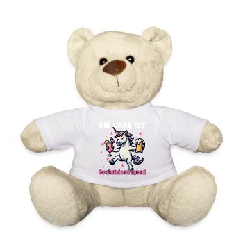 Besäufniserregend Einhorn Party design - Teddy - Weiß - Vorne