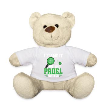 Je blâme mon partenaire de padel - Nounours - blanc - Devant