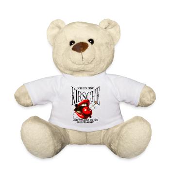 Kirsche Geschenk Pflaume Spruch Lustig Frauen - Teddy - Weiß - Vorne