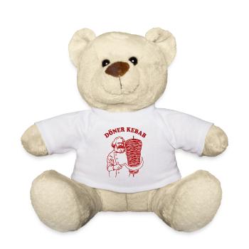 Döner Kebab - Karl Marx - Fast Food - Teddy - Weiß - Vorne