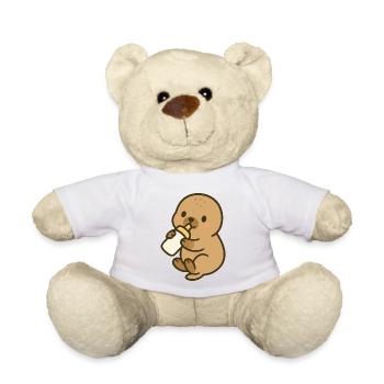 Fläschchenzeit am Meer - Teddy - Weiß - Vorne