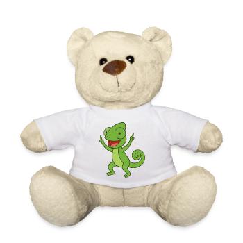 Party Chameleon - Teddy Bear - white - Front