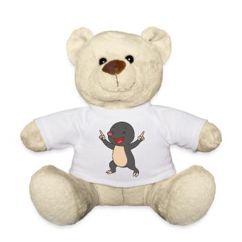 Taupe heureuse - Nounours - blanc - Devant