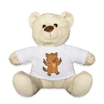 Tanzender Wildschweinfrischling - Teddy - Weiß - Vorne