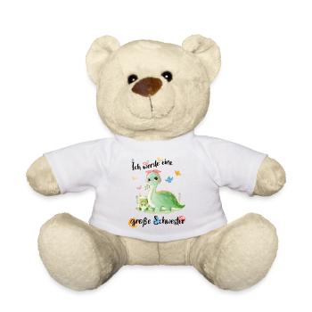 Nachwuchs Verkünden Ich Werde Große Schwester 2027 - Teddy - Weiß - Vorne
