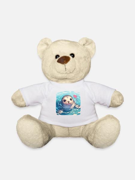 Robben Robbe - Teddy - Weiß