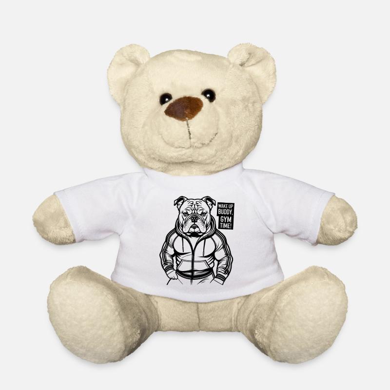 Gym, GYM TIME - Teddy Bear - white