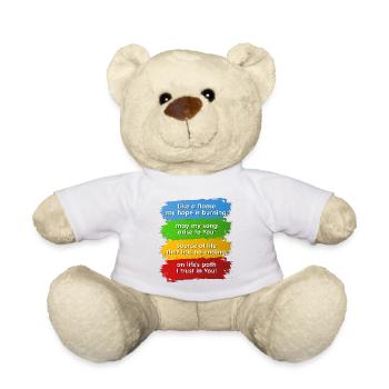 Rome 2025 Jubilee English Jubilee Hymn - Teddy Bear - white - Front