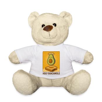 Holy Guacamole Art - Teddy Bear - white - Front