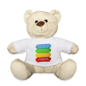 Rome 2025 Italian Jubilee Jubilee Hymn - Teddy Bear - white - Front