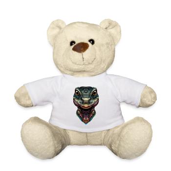 Monitor lizard, reptile, Komodo dragon, banded monitor lizard, lizard - Teddy Bear - white - Front