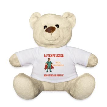 Altenpfleger weil Superheld kein offizieller Beruf - Teddy - Weiß - Vorne
