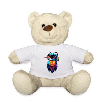 Kingfisher Kingfisher Bird Cute Kingfisher Kingfisher - Teddy Bear - white - Front