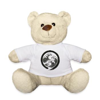 Zen-Wellen Enso-Kreis-Symbol - Teddy - Weiß - Vorne
