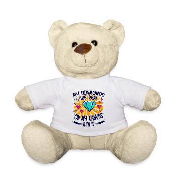 Diamond Painting Artist Real On My Canvas Diamond - Teddy - Weiß - Vorne