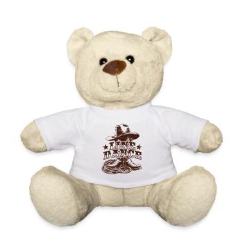 Danse en ligne - Linedancing Country Fan - Cadeau - Nounours - blanc - Devant