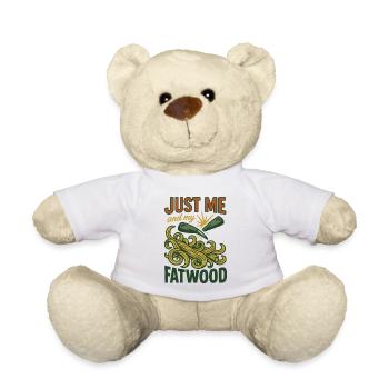 Just me and my Fatwood Prepper Survival - Teddy Bear - white - Front