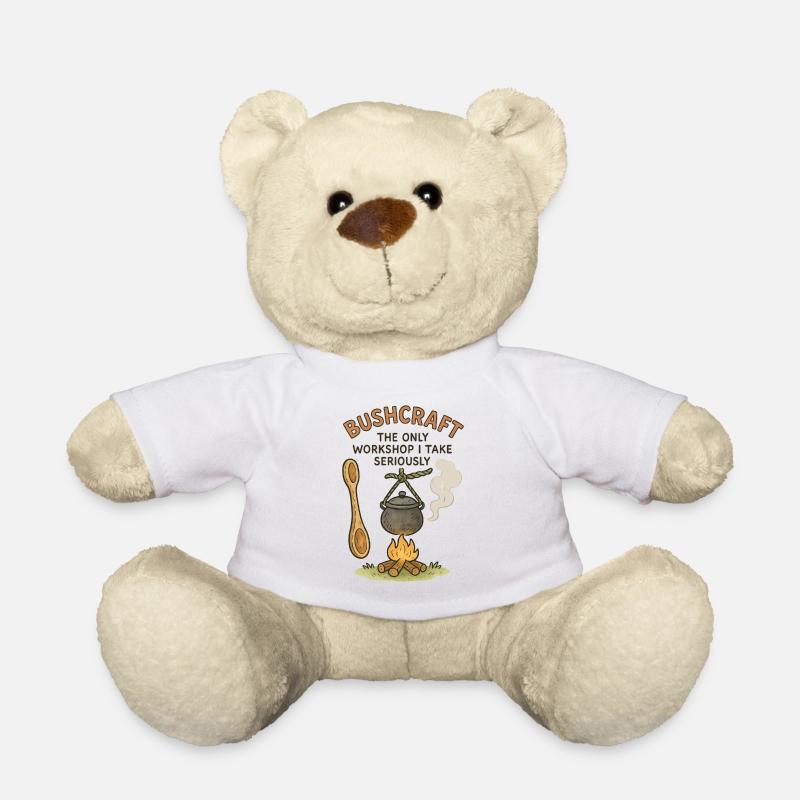 Bushcraft Prepper Überleben Bushcrafting Workshop - Teddy - Weiß