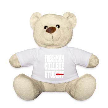 Freshman First Year College Life Starter - Teddy Bear - white - Front