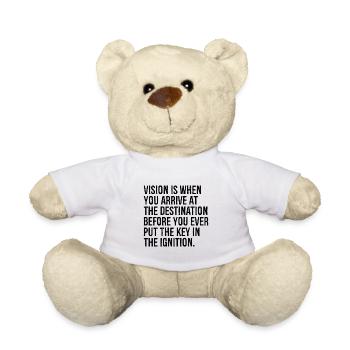Vision ist, wenn Sie am Ziel ankommen - Teddy - Weiß - Vorne