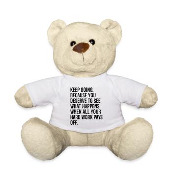 Machen Sie weiter, denn Sie haben es verdient zu sehen, was passiert - Teddy - Weiß - Vorne