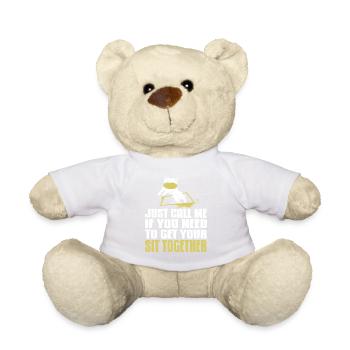 Funny Dog Sit Together Vibe Playful Pet Owner - Teddy - Weiß - Vorne